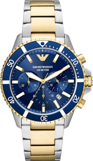 Emporio Armani Diver AR11362 - Herre - 43 mm - Analog - Kvarts urverk - Mineralglas Emporio Armani Diver AR11362 - Herre - 43 mm - Analog - Kvarts urverk - Mineralglas