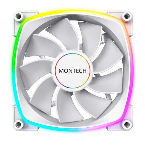 Montech RX140 140mm ARGB Reverse Kjølevifte Hvit