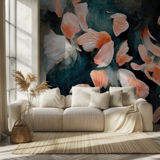 Tapet Blomsterblader Tapet Blomsterblader