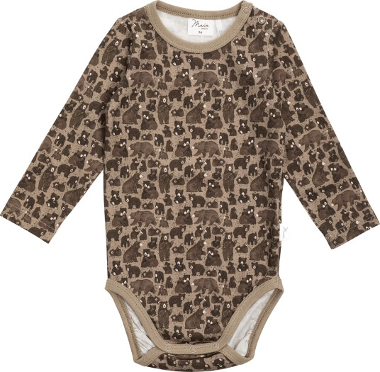 Maia Family Små Björnar Body   Brown   74