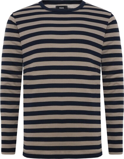 Mads Nørgaard Midi Rib Tobias Tee Ls Beige S Mads Nørgaard Midi Rib Tobias Tee Ls Beige S