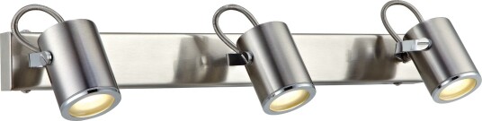 Lux 3 Veggspot IP44  Stål
