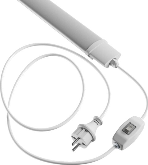 Spectrum 150cm 45W LED armatur IP65 m. støpsel og bryter 2m kabel + støpsel av/på Dimbar : Ikke dimbar Kulør : Nøytral Spectrum 150cm 45W LED armatur IP65 m. støpsel og bryter 2m kabel + støpsel av/på Dimbar : Ikke dimbar Kulør : Nøytral