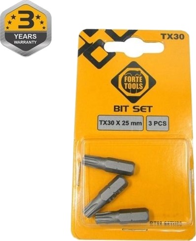 Forte Bits Tx30x25mm 3 Stk