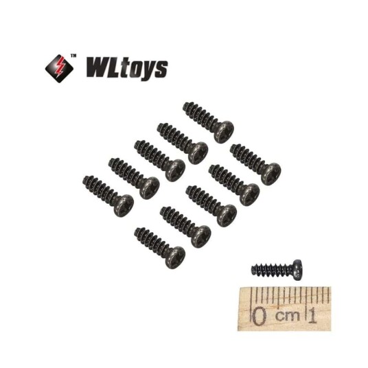 WLToys L959-57 8mm screw 2.6mm 10pcs WLToys L959-57 8mm screw 2.6mm 10pcs