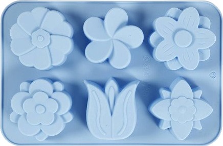 Diverse Silikonform Blomster H: 2.6 Cm L: 6 Cm B: 7.5 Cm 75 Ml 1 Stk 