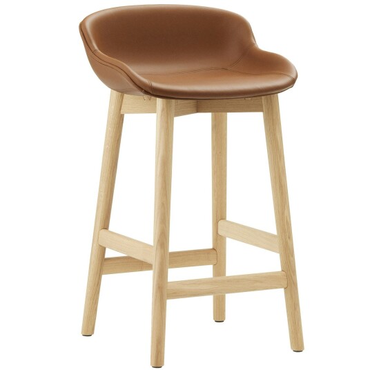 Normann Copenhagen Hyg Barstol 65 cm Brandy Skinn / Eik