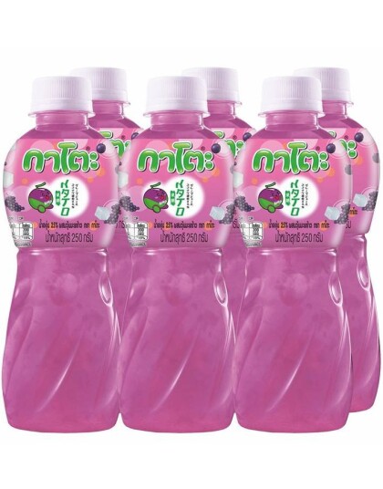 6 stk Grape Juice With Nata De Coco Juice med Druesmak og Kokosbiter Hel Eske 1,92 Liter Thailand 6 stk Grape Juice With Nata De Coco Juice med Druesmak og Kokosbiter Hel Eske 1,92 Liter Thailand