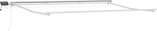 Manuell markiseramme med LEDs Krem 4,5 × 3 m