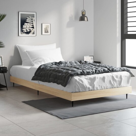 vidaXL Sengeramme sonoma eik 100x200 cm konstruert tre vidaXL Sengeramme sonoma eik 100x200 cm konstruert tre