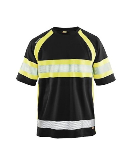 Blåkläder T-Skjorte 3337 1051 Sort/Gul High-Vis XXXL