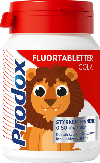 Prodox fluortabletter 0,50 mg cola 150 stk Prodox fluortabletter 0,50 mg cola 150 stk