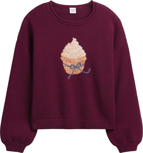 GAP Kids Oversized Rollneck Sweater From The Gap Collection TUSCAN RED 164/176
