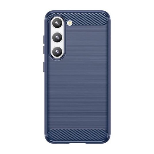 Hurtel Carbon Case for Samsung Galaxy S23+ Flexible Silicone Carbon Cover Blue