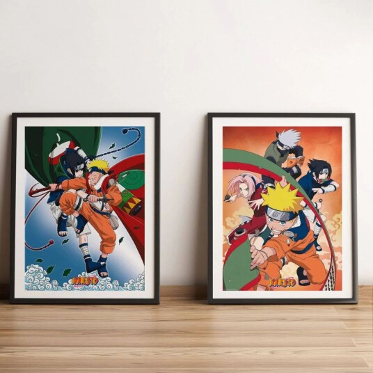 Naruto Plakat 52 x 38 cm Team 7 2-pk