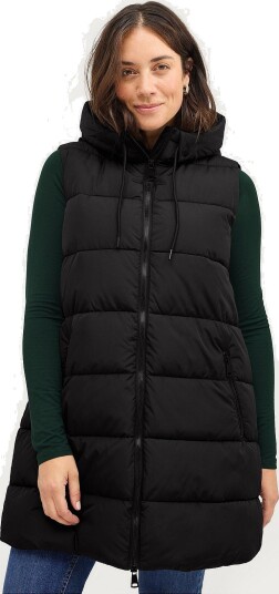 Zizzi Vest cArylie Waistcoat Svart
