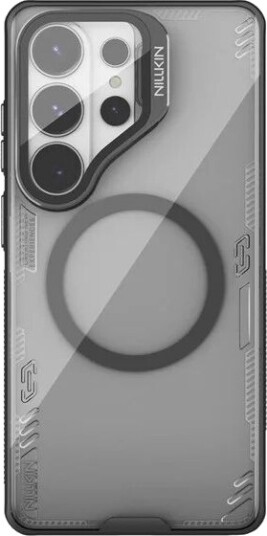 Nillkin Iceblade Prop Magnetic Case with Camera Cover and Stand MagSafe Compatible for Samsung Galaxy S26 Ultra - Clear Black