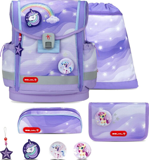 Regnbue Skolesekk Med 5 Deler Belmil School Bags 879785
