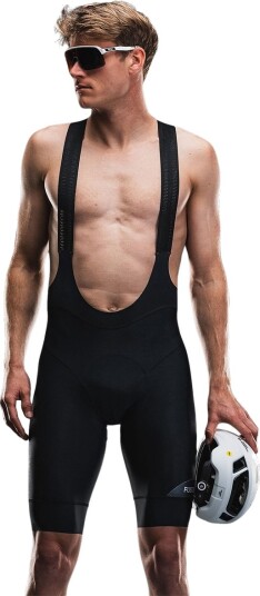 FUSION Tempo! Bib Sykkelshorts Herre Svart XS
