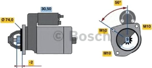 BOSCH 0 986 016 950 Starter