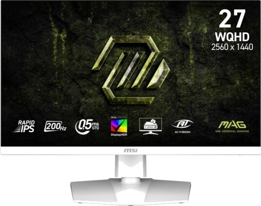 MSI MAG 274QRFW E20 27" WQHD Hvit MSI MAG 274QRFW E20 27" WQHD Hvit