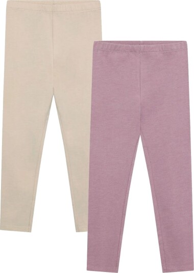 Minymo Basic Leggings 2-Pack for Barn i Multi/fargerik Str 116