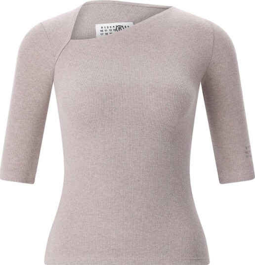 MM6 Maison Margiela Dame Strikkevarer Beige L,