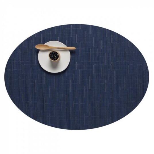 CHILEWICH Bamboo Spisebrikke 36x49cm LAPIS Oval
