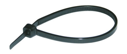 Buntebånd / Strips 203x4,6mm Sort 100 stk