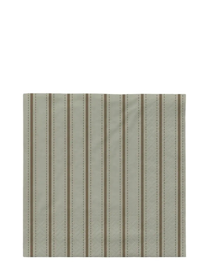 Broste Copenhagen Dolly Paper Napkin - Green - L33CM