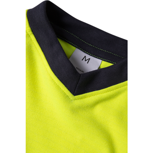 Fristads T-Shirt Flam Kl 1 7107 Tfl Varselgul/marinblå S