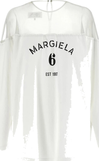 MM6 Maison Margiela Dame Topper Hvit L,