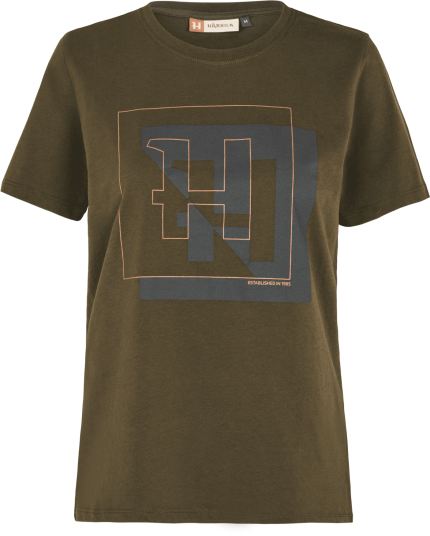 Härkila H logo S/S t skjorte Dame Willow green S S