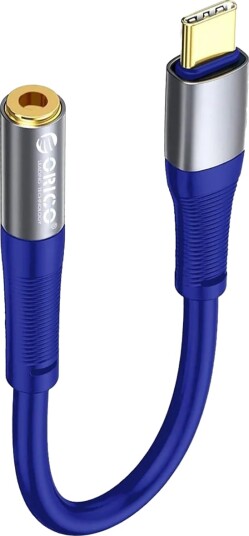 Orico AXC-02 USB-C til 3,5 mm jack-lydkabel, 20 cm – blå