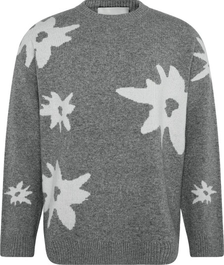 Pica Pica Edelweiss Flower Knit GREY MELANGE L