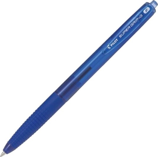 Pilot Super Grip G, Klips, Uttrykkbar Kulepenn Med Hengefeste, Gjenfyllbar, Blå, 12 Stykker, Fint Pilot Super Grip G, Klips, Uttrykkbar Kulepenn Med Hengefeste, Gjenfyllbar, Blå, 12 Stykker, Fint
