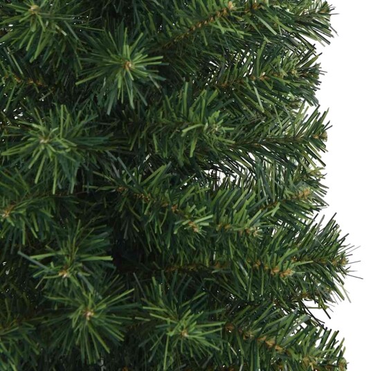 vidaXL Slankt kunstig juletre med stativ grønn 240 cm PVC vidaXL Slankt kunstig juletre med stativ grønn 240 cm PVC
