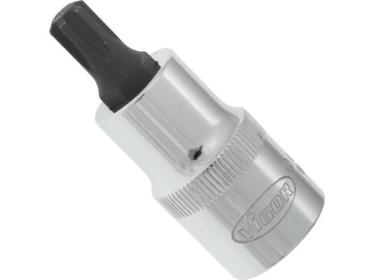 Vigor V2205 1/2" Slaghylse Sølv med Metrisk/Imperisk Feste