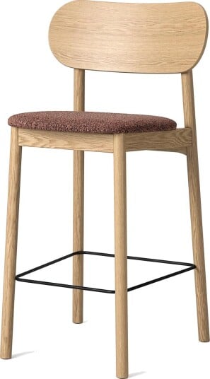 Decotique Elephant Barstol Naturlig Eik/Rust Bouclé