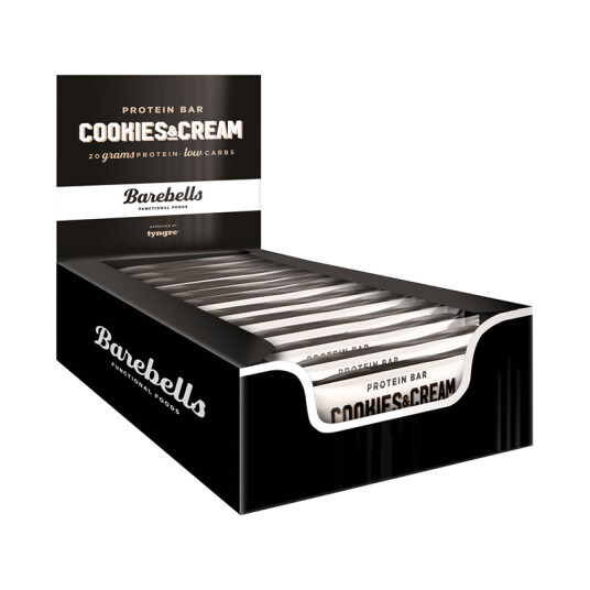 Barebells Protein Bar Cookies & Cream 12x55g Barebells Protein Bar Cookies & Cream 12x55g