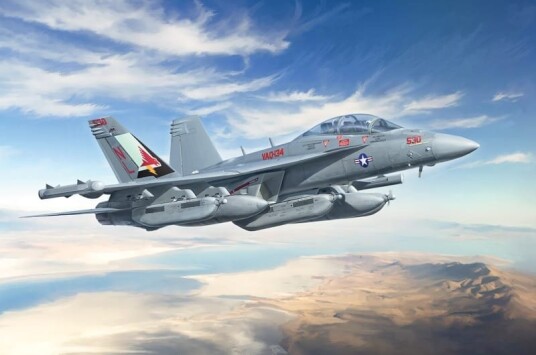 Italeri 1/48 EA-18G Growler Modellbyggesett for Modellfly