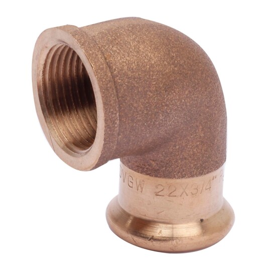 Altech CU Albue med Innvendig Gjenge Pressfitting 15mmx1/2"
