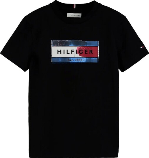 Tommy Hilfiger Hilfiger Flag Graphic Tee Black 176 Tommy Hilfiger Hilfiger Flag Graphic Tee Black 176