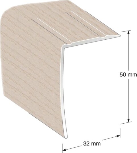 Lundbergs Trappenese Fix Aluminium B: 32mm L: 1000mm Nr 82