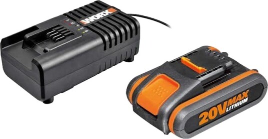 Worx Batteri 20V 2.0Ah med Lader Worx Batteri 20V 2.0Ah med Lader