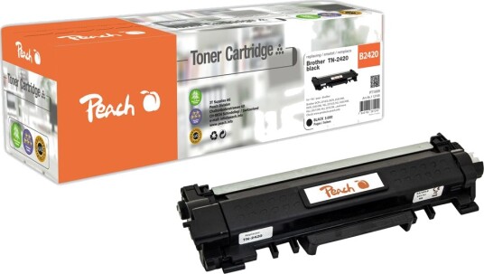 Peach-tonerkassetter som passer Brother TN-2420 Lasertoner Svart Peach-tonerkassetter som passer Brother TN-2420 Lasertoner Svart