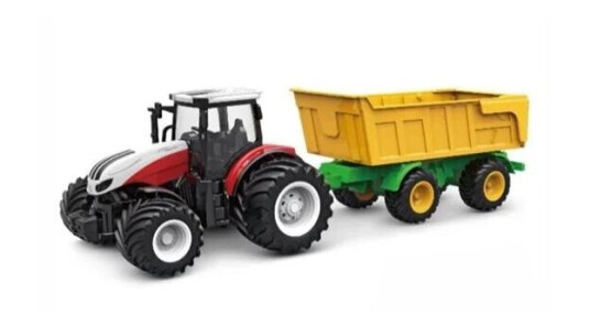 Amewi RC Traktor 1:24 med Tipphenger Rød 2,4GHz Amewi RC Traktor 1:24 med Tipphenger Rød 2,4GHz