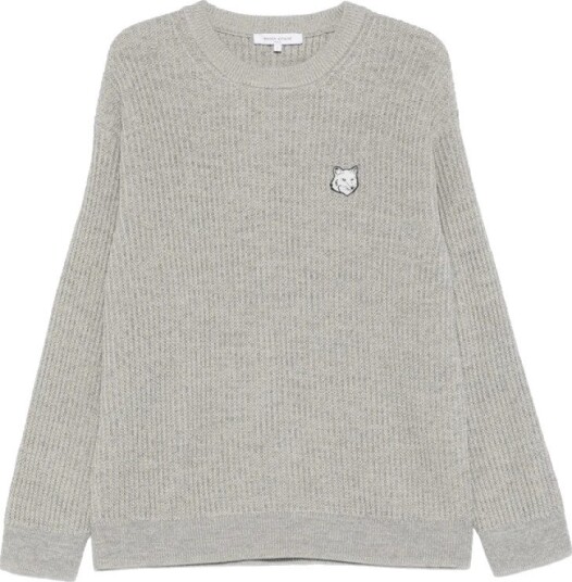 Maison Kitsuné Herre Strikkevarer Grå M,