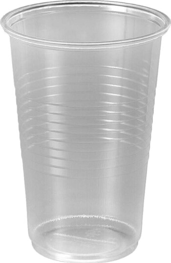Engangsglass - plastglass - gjennomsiktig - 50 stk
