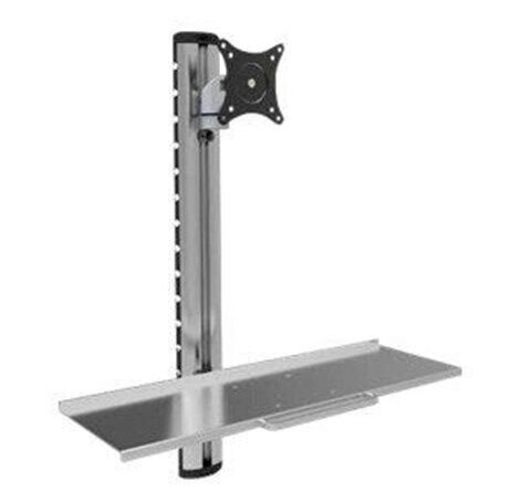 Techly Veggfeste for Skjerm 15"-27" med Justerbar Høyde ICA-PLW 01